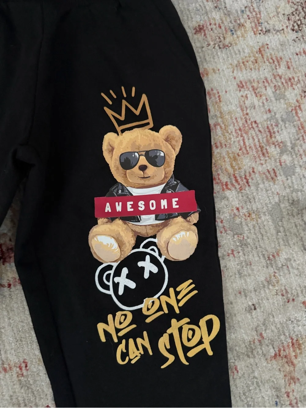 Billion Dollar Coin Awesome Teddy Bear Sweatpants, 4T